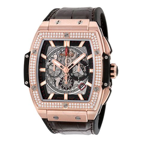 Hublot Spirit of Big Bang 18kt King Gold Diamond Men's Watch 